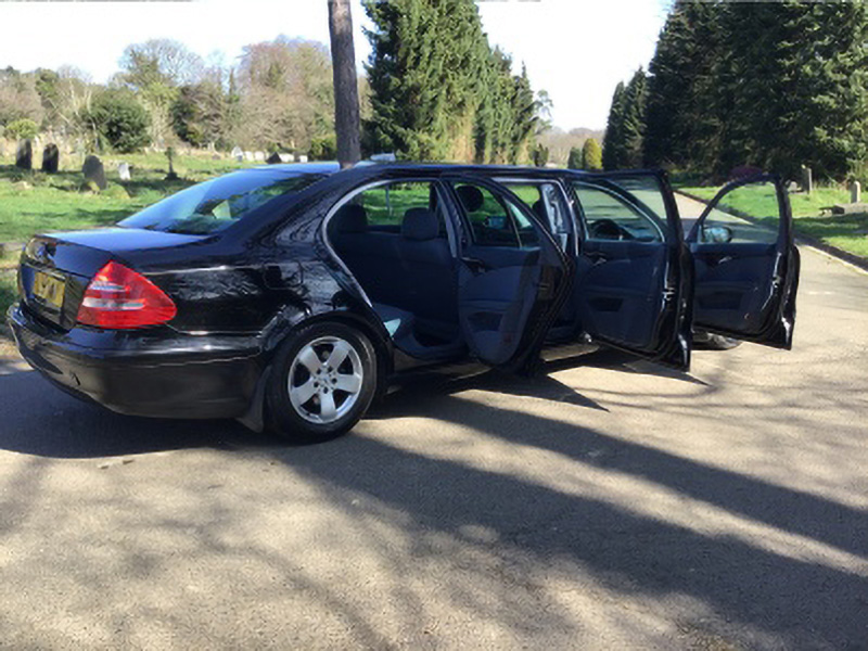 Mercedes 6 door Limousine Open Doors